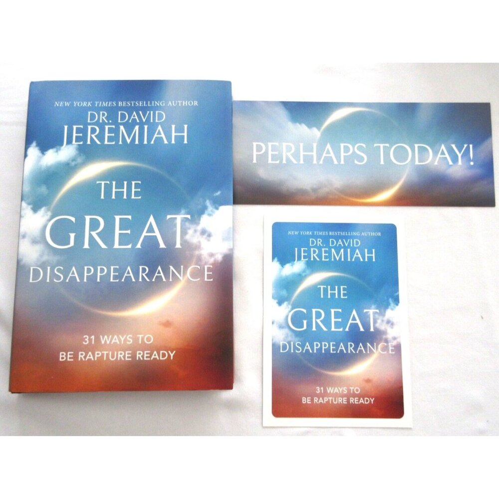 David Jeremiah THE GREAT DISAPPEARANCE Book 2 Bookmarks Hardcover Brand New